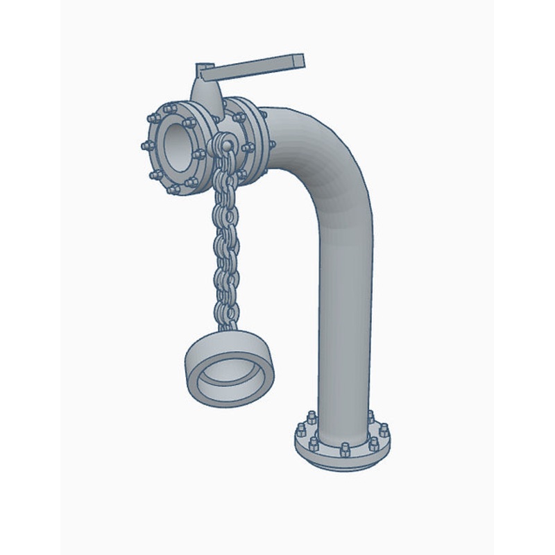 Oil Hose Ground Tap – Industrial Grey – Pack of 4