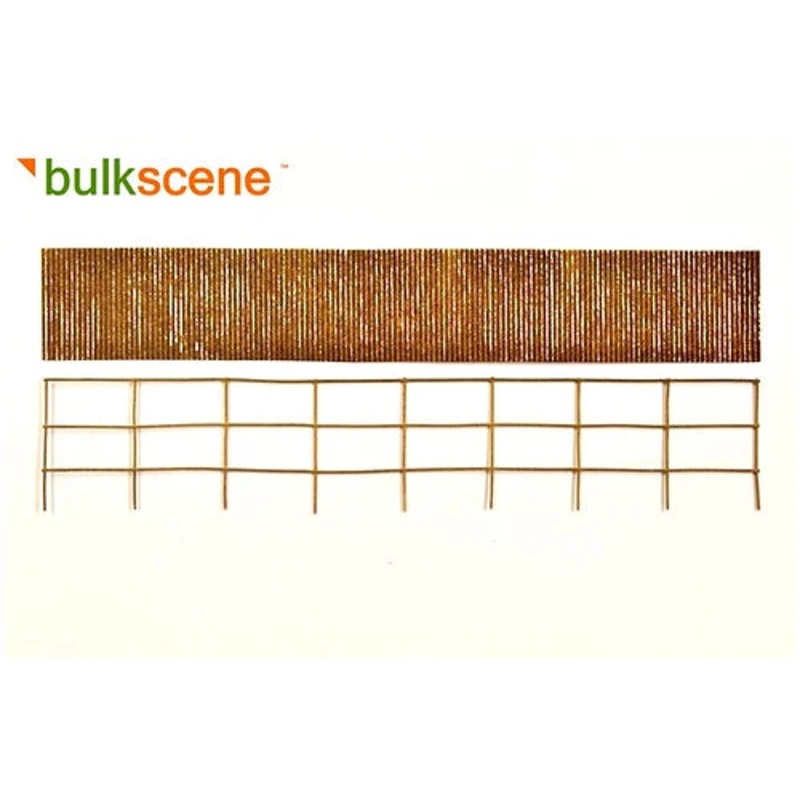 Rusty 32mm Corrugated Metal Fence – 200mm