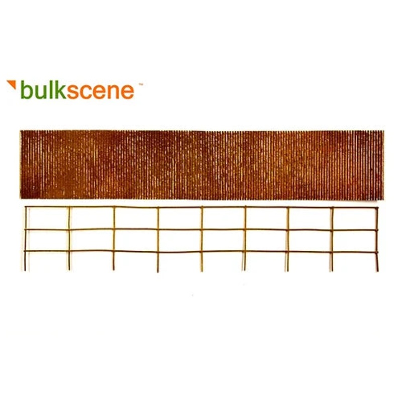 Rusty 40mm Corrugated Metal Fence – 200mm