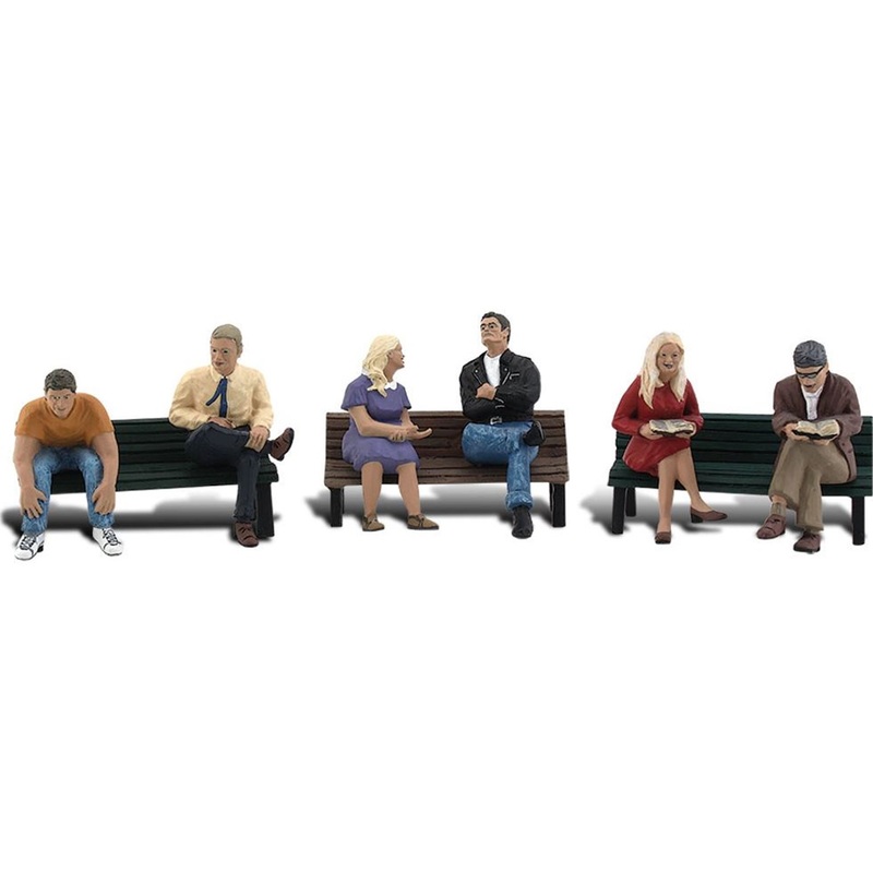A2206 Scenic Accents – People On Benches – N Scale