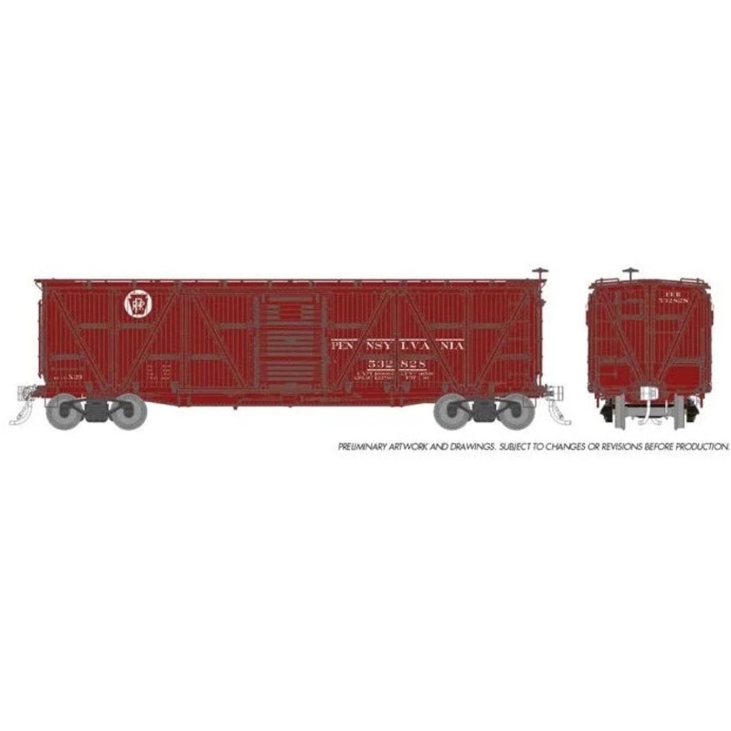 HO PRR X23 Boxcar: PRR – Circle Keystone: Single Car #2