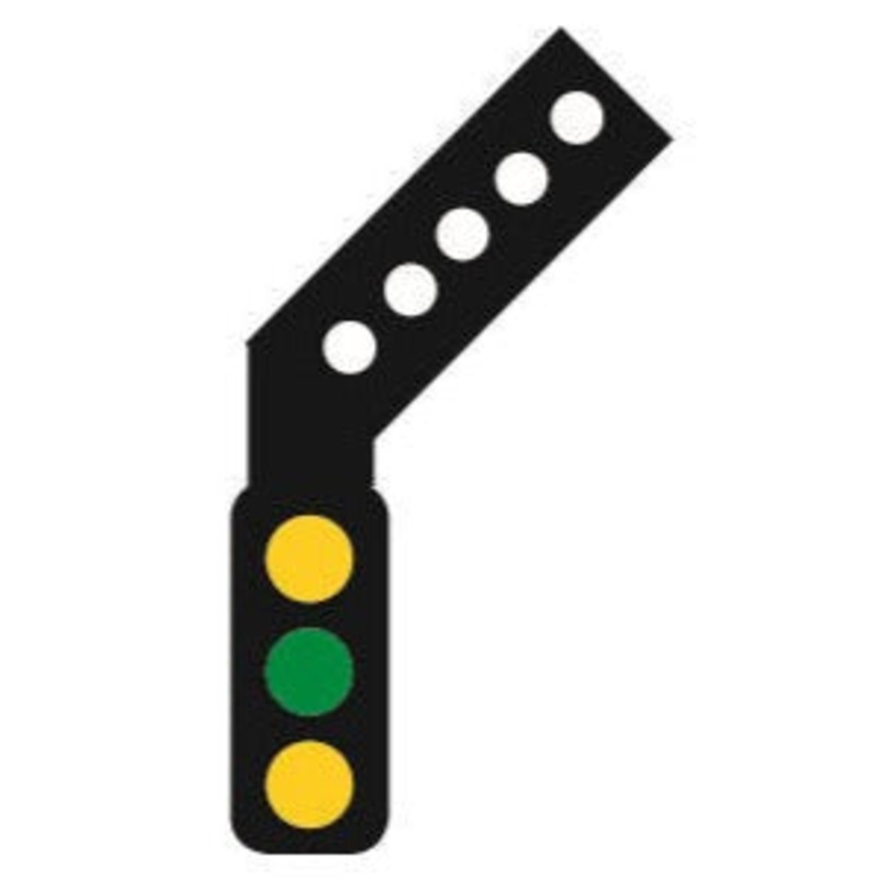 Train Tech TTSK5R Signal Kit (RH Feather) 3 Aspect Distant