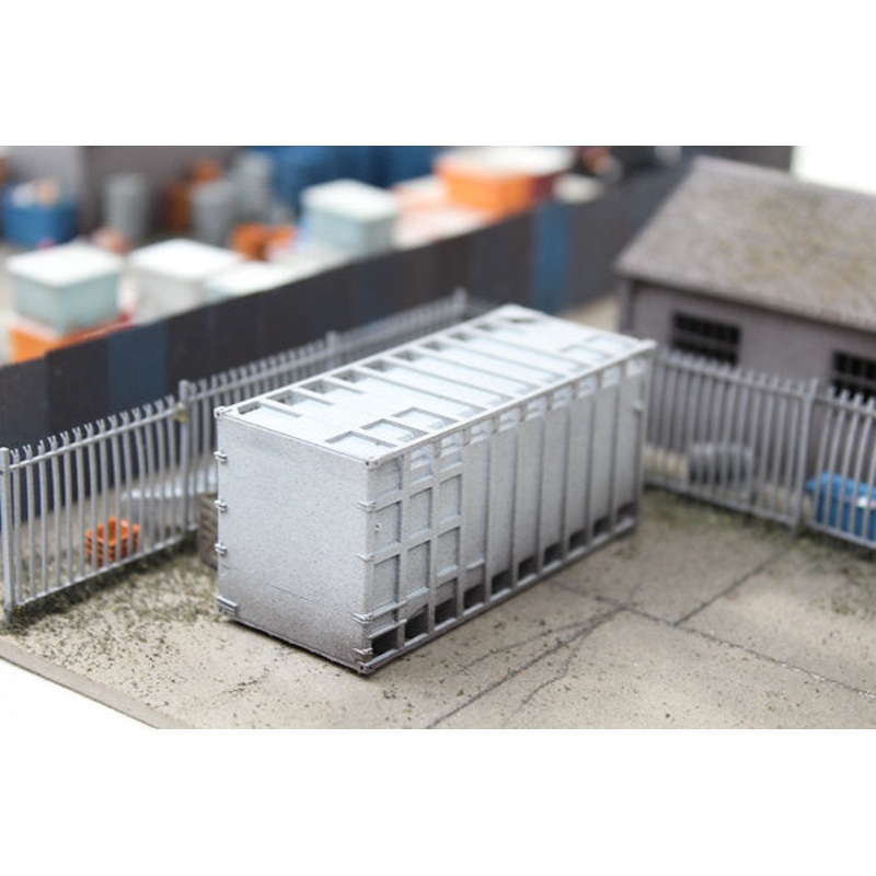 Waste Container Skip – LIGHT GREY – OO 1/76 – Pack of 2