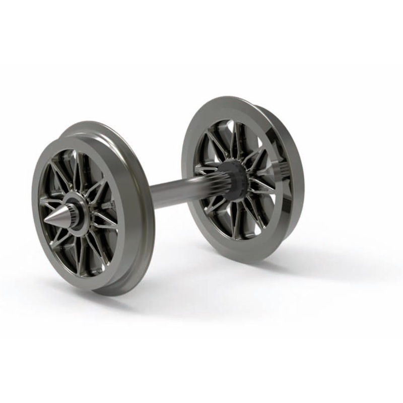 12.6mm Split Spoked Wheels (Pack 10)