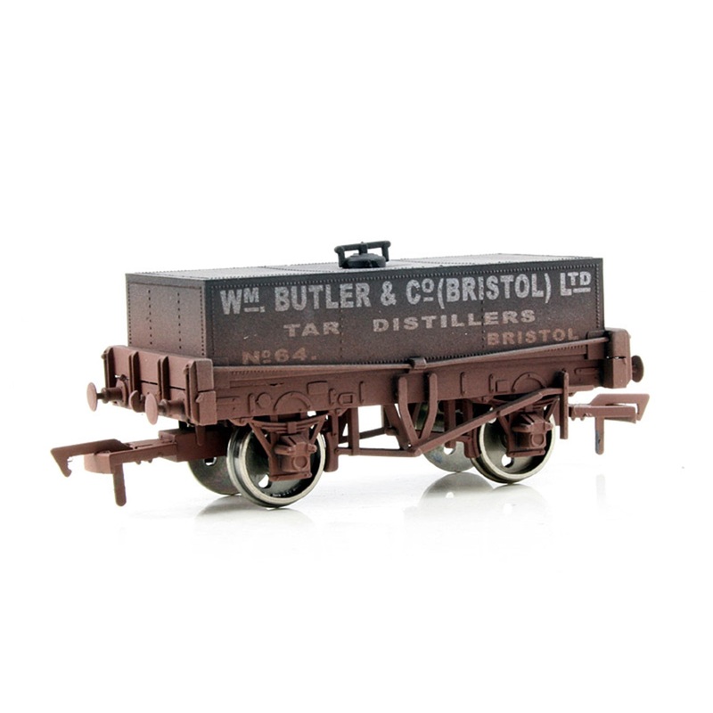 WM Butler & Co Rectangular Tank Wagon No.64 – Weathered