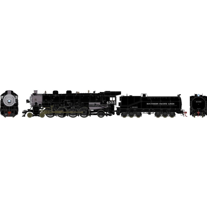 4-8-2 MT-4 SP/Early Black 4355 Steam Locomotive