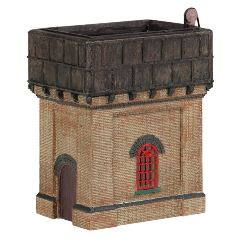 Brick Base Water Tower Red