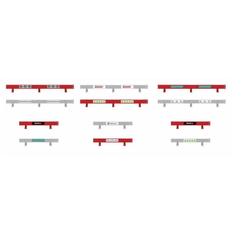 Crash Barriers With Stickers
