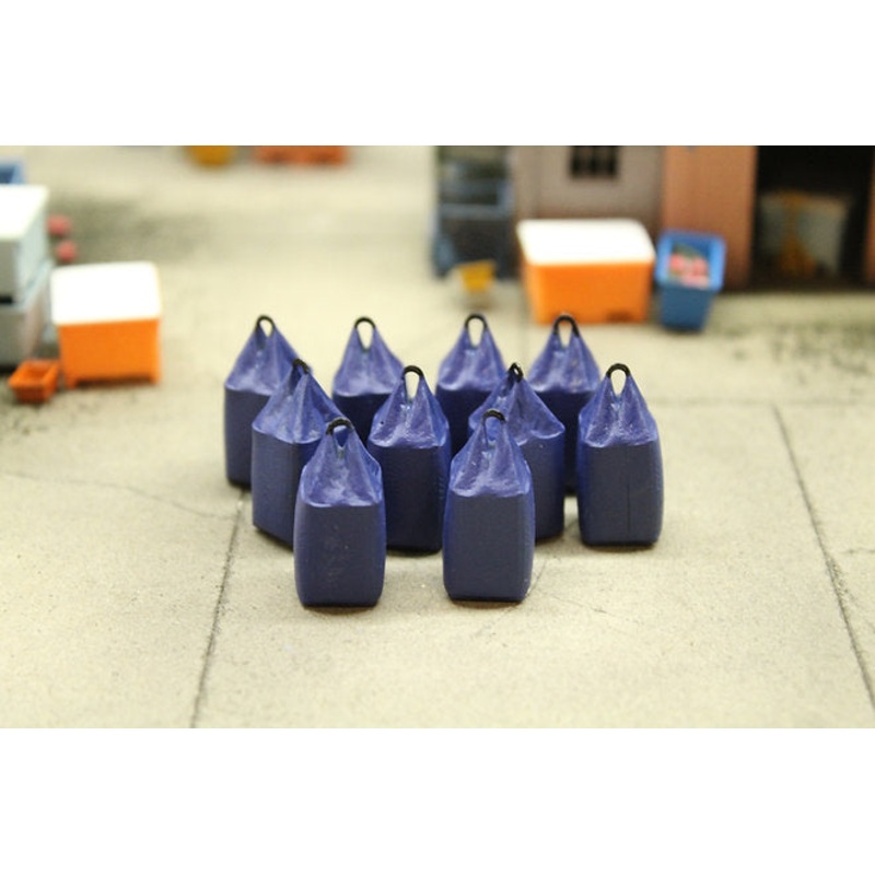 Fertiliser Tonne Bags Resin Models – DARK BLUE – Pack of 10