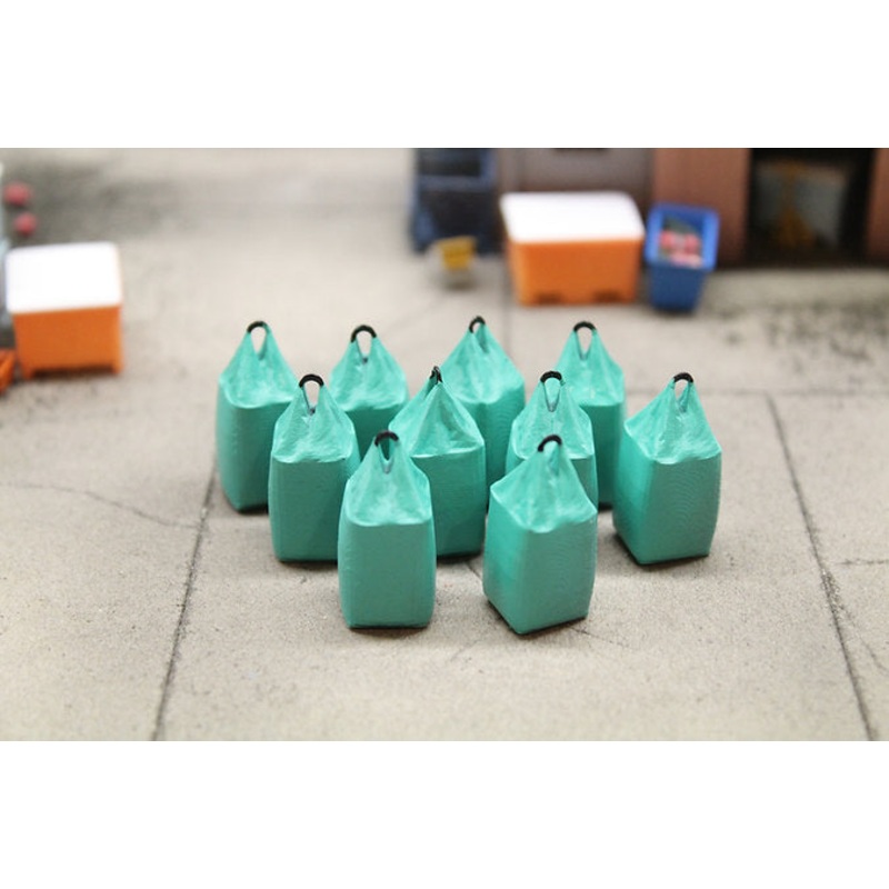 Fertiliser Tonne Bags Resin Models – GREEN – Pack of 10
