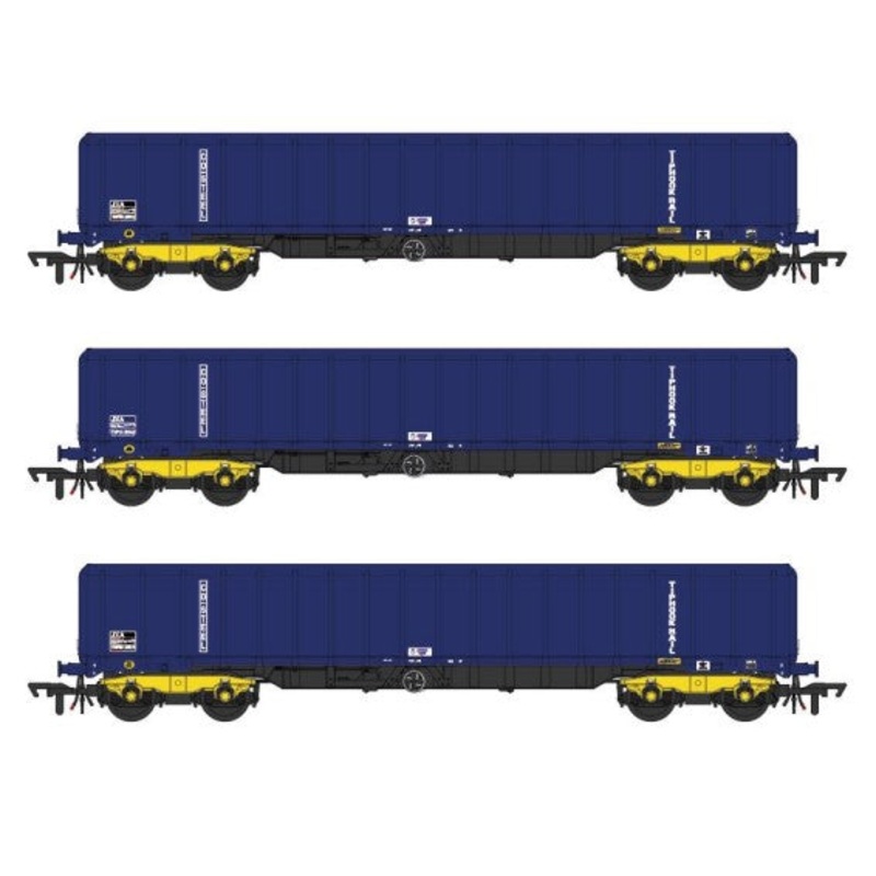 Set of 3 JXA Bogie Scrap Wagons TIPH Blue As Converted 1995 No.3012/3042/3051