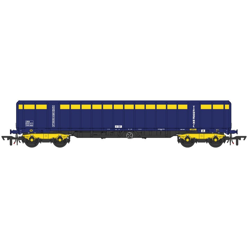 Single JXA Bogie Scrap Wagon TIPH Blue As Converted w/Yellow Band No.3022