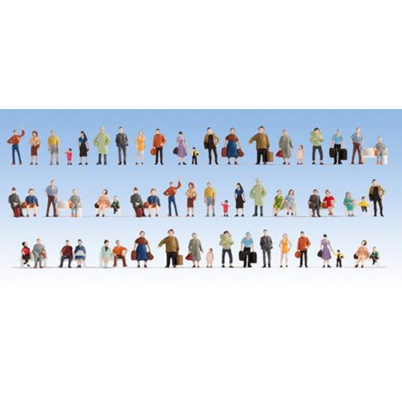 TT:120 Gauge People (60) Mega Economy Hobby Figure Set