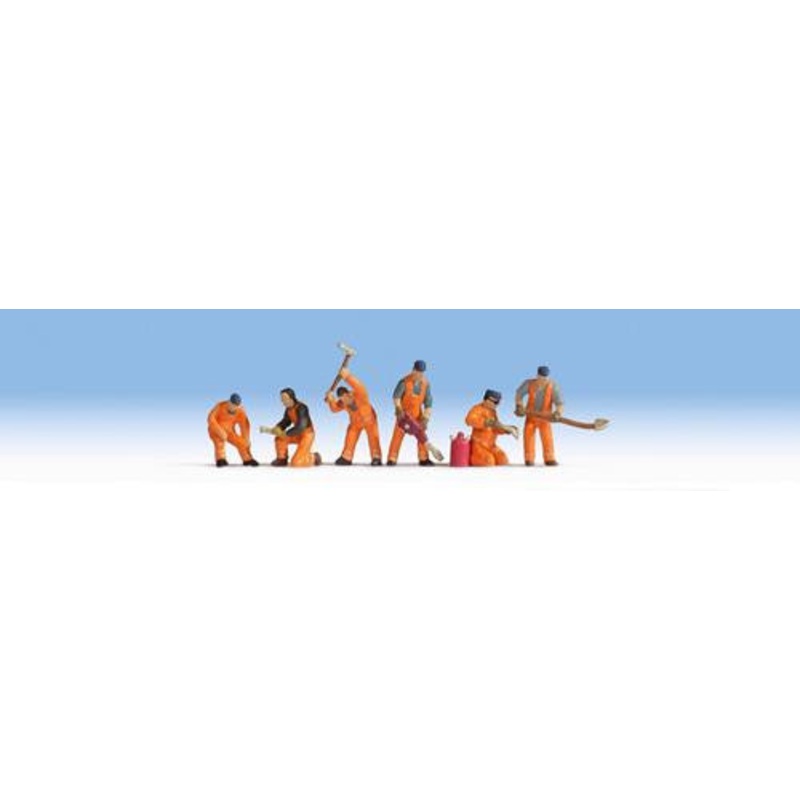 TT:120 Gauge Railway Track Workers (6) Figure Set