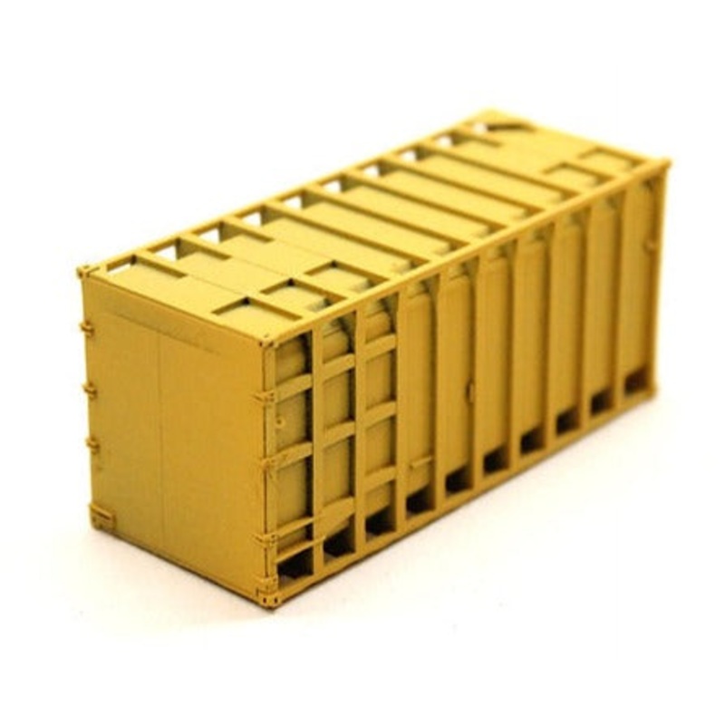 Waste Container Skip – YELLOW – OO 1/76 – Pack of 2