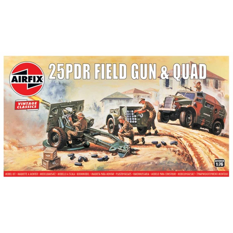 25PDR Field Gun & Quad Model Kit