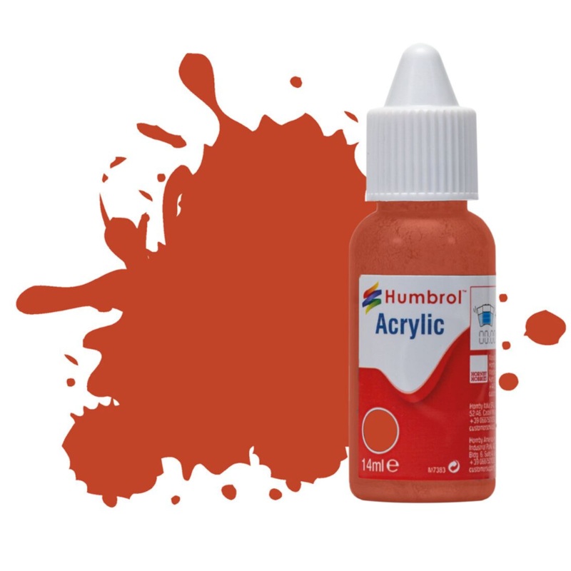 Acrylic Dropper Bottle – No 100 Red Brown – Matt – 14ml