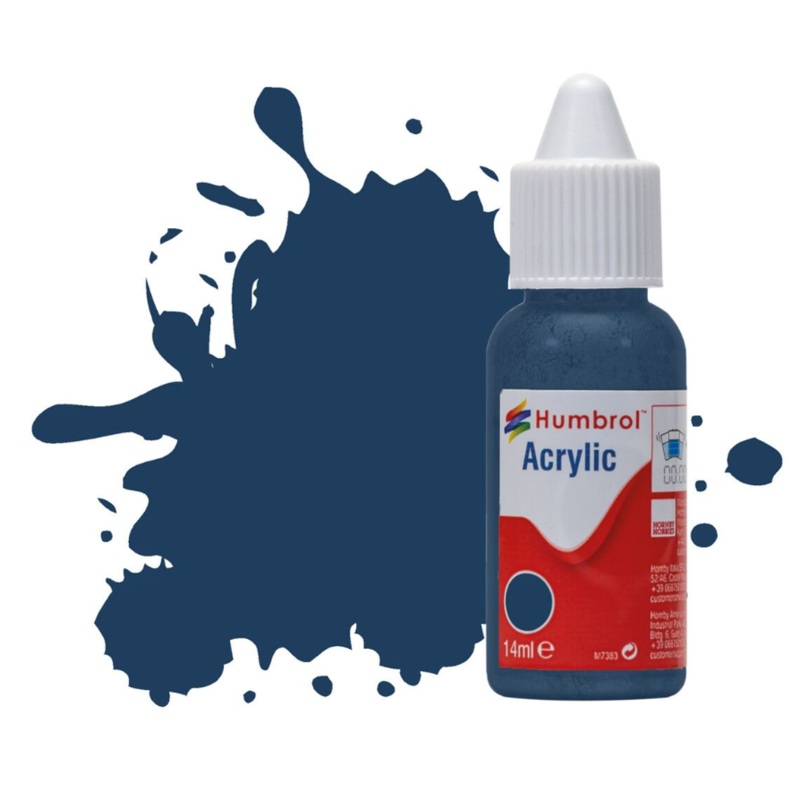 Acrylic Dropper Bottle – No 104 Oxford Blue – Matt – 14ml