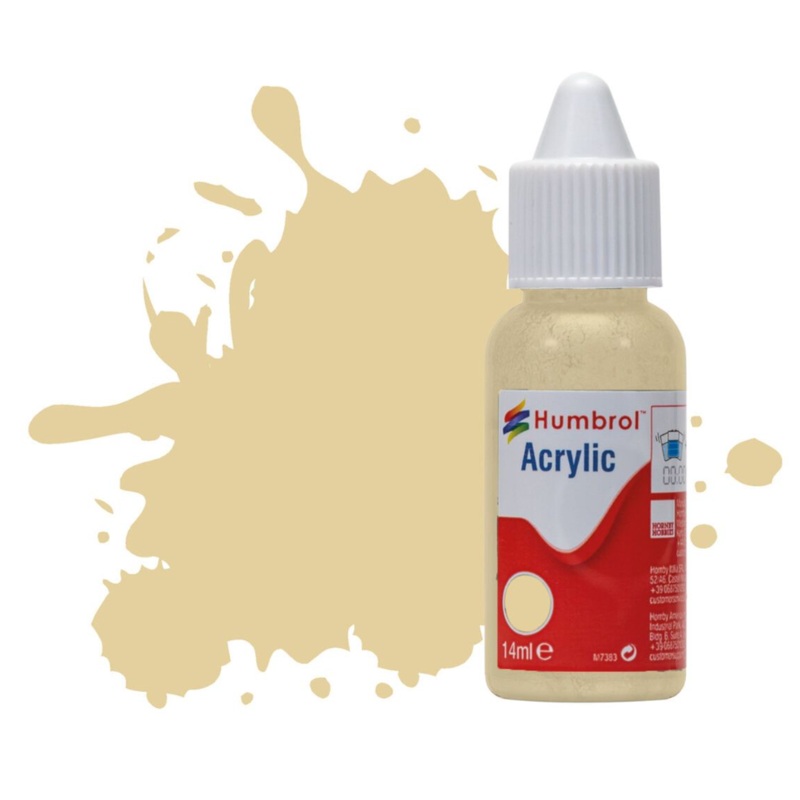 Acrylic Dropper Bottle – No 121 Pale Stone – Matt – 14ml