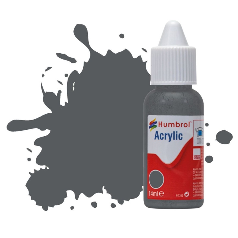 Acrylic Dropper Bottle – No 125 US Dark Grey – Matt – 14ml