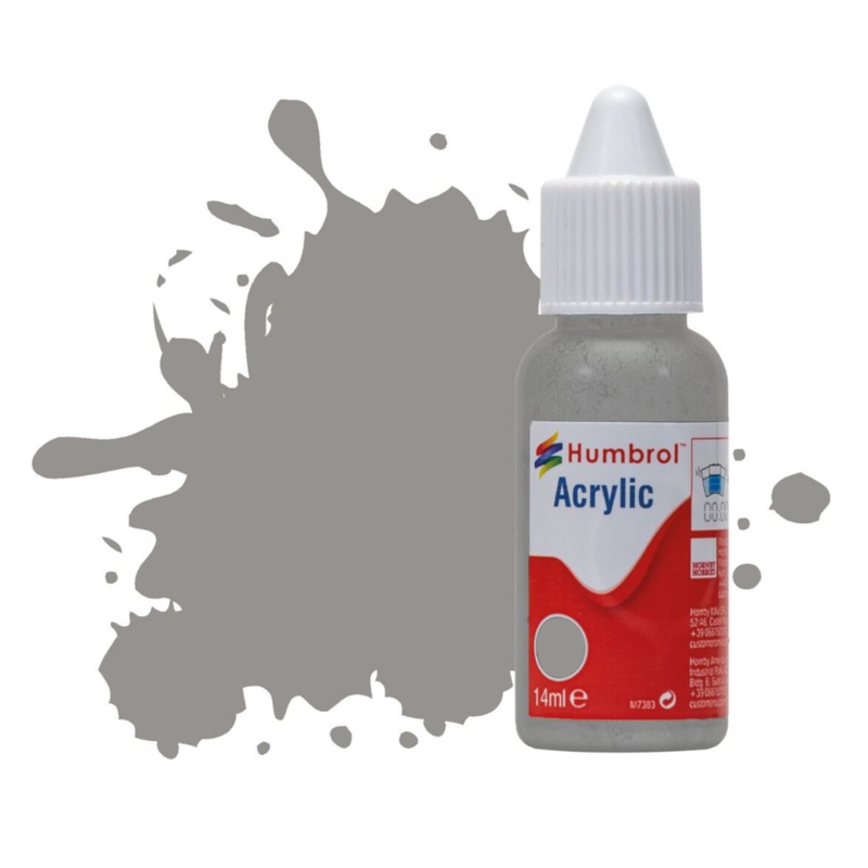 Acrylic Dropper Bottle – No 126 US Medium Grey – Matt – 14ml