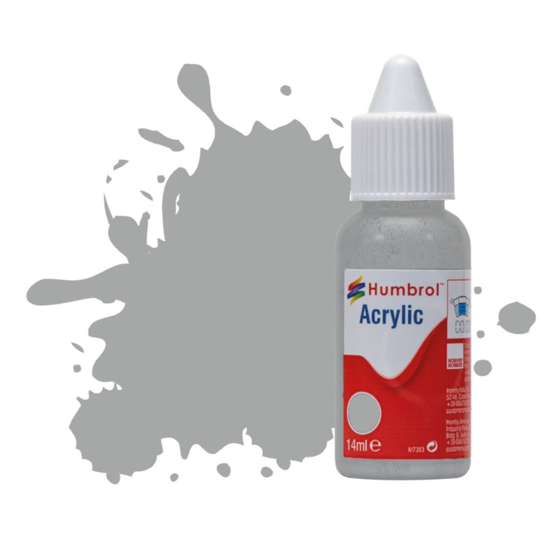 Acrylic Dropper Bottle – No 129 US Gull Grey – Satin – 14ml