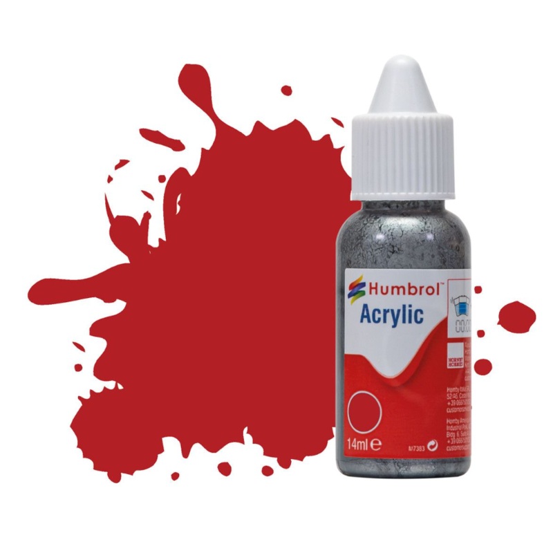 Acrylic Dropper Bottle – No 153 Insignia Red – Matt – 14ml