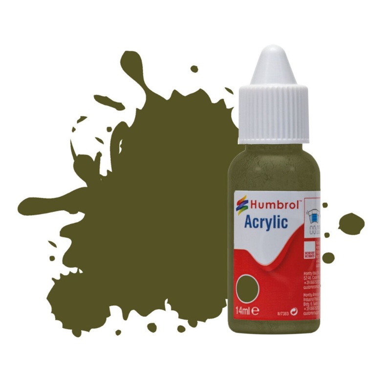 Acrylic Dropper Bottle – No 159 Khaki Drab – Matt – 14ml