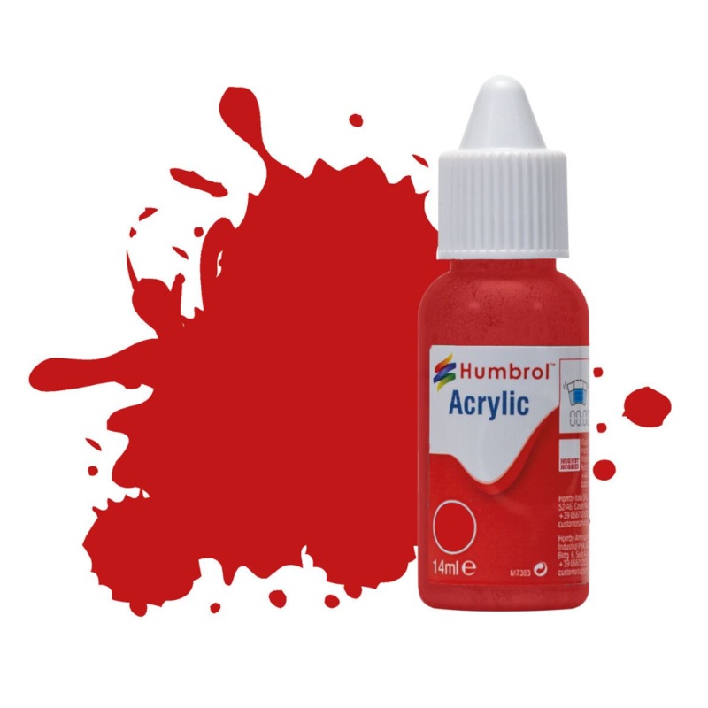 Acrylic Dropper Bottle – No 220 Italian Red – Gloss – 14ml