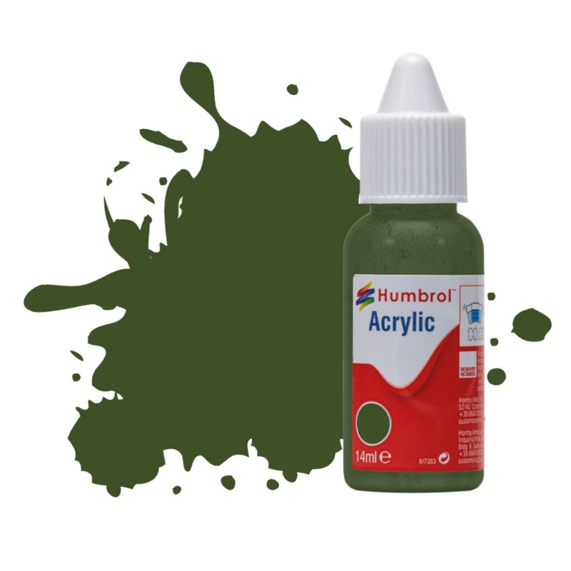 Acrylic Dropper Bottle – No 242 RLM 71 Dunkelgrun – Matt – 14ml