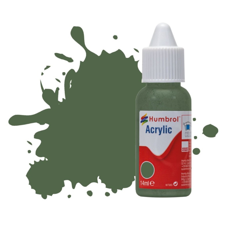 Acrylic Dropper Bottle – No 252 RLM 82 Olivgrun – Matt – 14ml