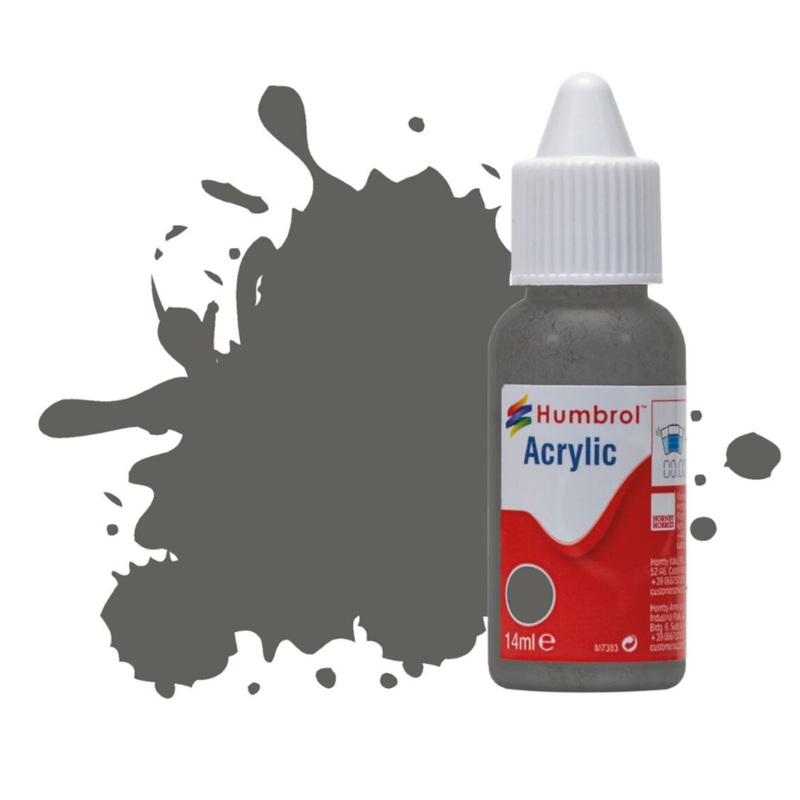 Acrylic Dropper Bottle – No 31 Slate Grey – Matt – 14ml