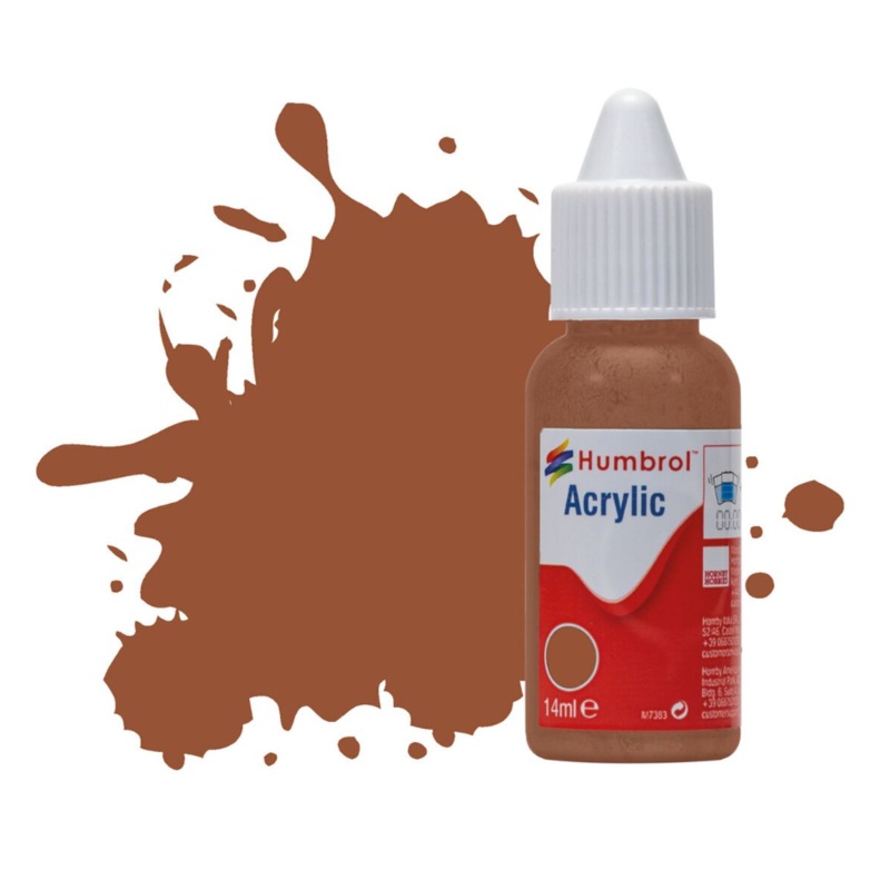 Acrylic Dropper Bottle – No 70 Brick Red – Matt – 14ml