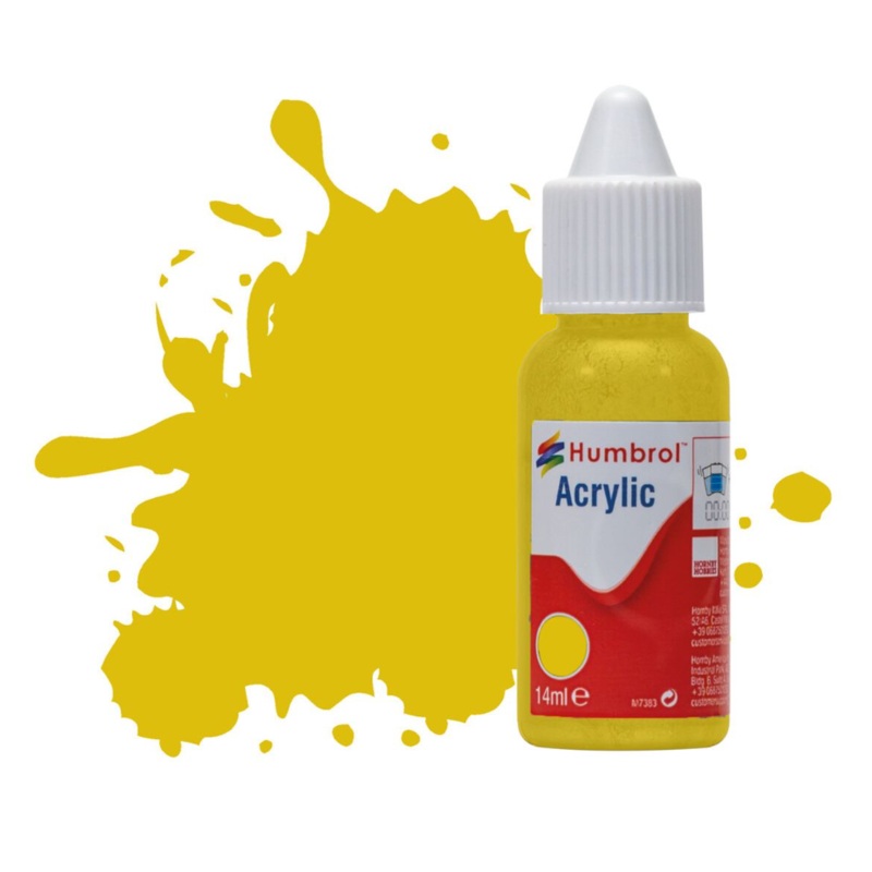 Acrylic Dropper Bottle – No 81 Pale Yellow – Matt – 14ml