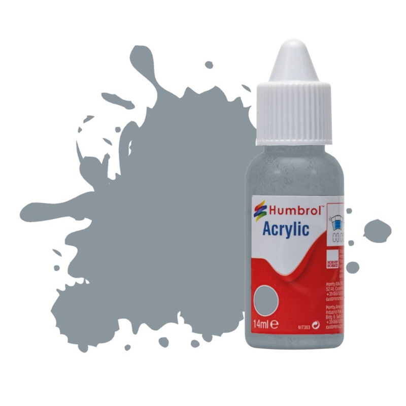 Acrylic Dropper Bottle – No 87 Steel Grey – Matt – 14ml