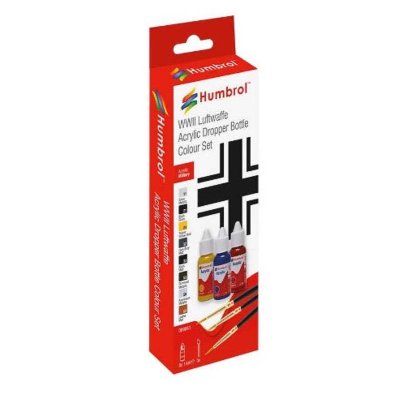 Acrylic Paint & Brush Luftwffe WWII Colours