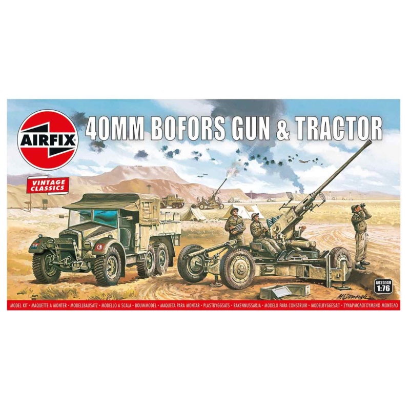 Bofors 40mm Gun & Tractor Model Kit