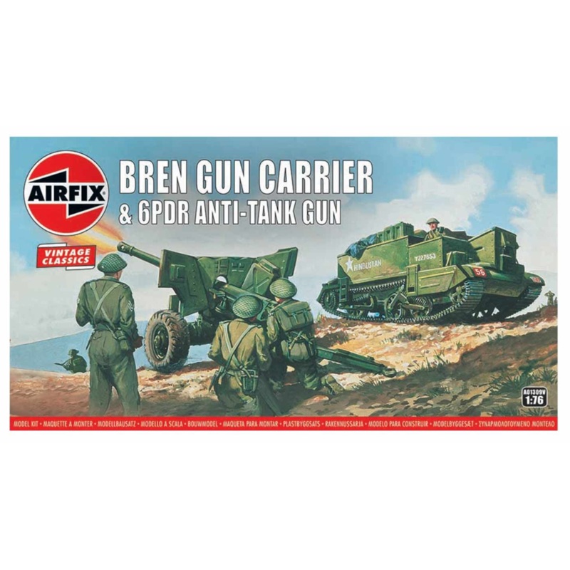 Bren Gun Carrier & 6PDR Anti-Tank Gun Model Kit