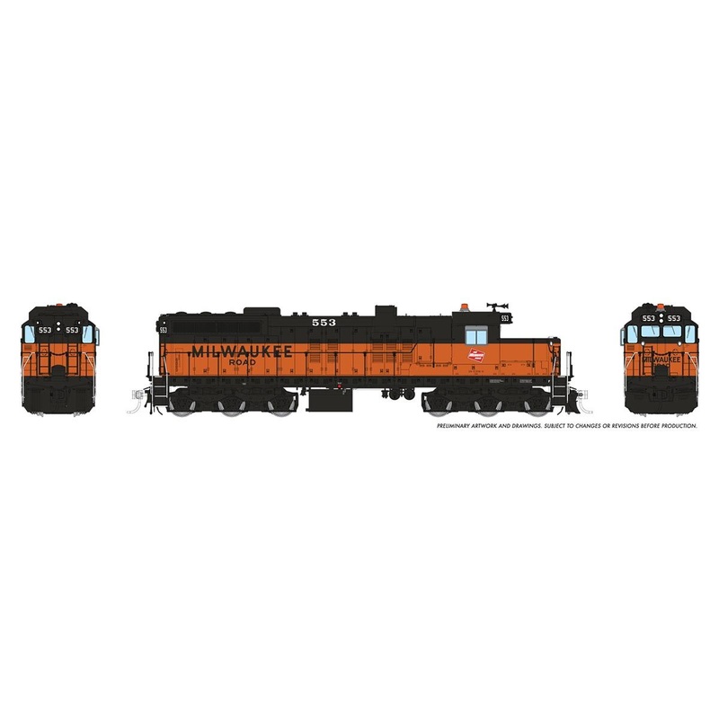 EMD SD10 Milwaukee Road: #546 Diesel Locomotive