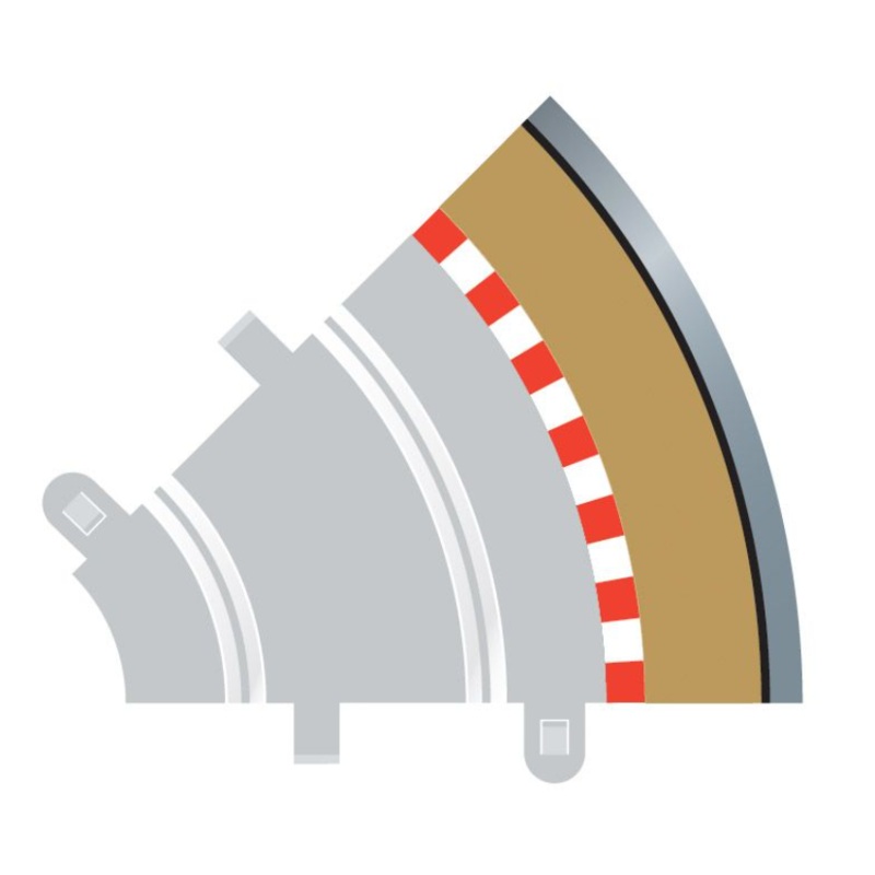 Radius 1 Curve Outer Borders 45 x 4