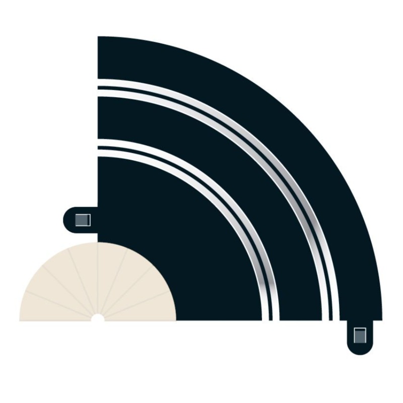 Radius 1 Hairpin Curve 90 x 2