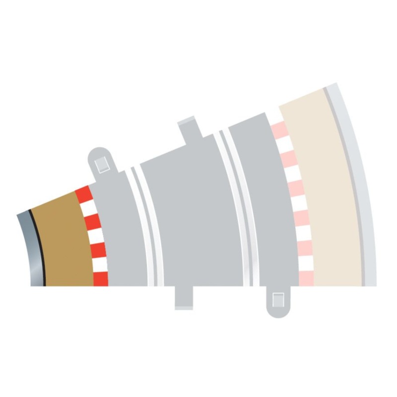 Radius 2 Curve Inner Borders 22.5 x 4