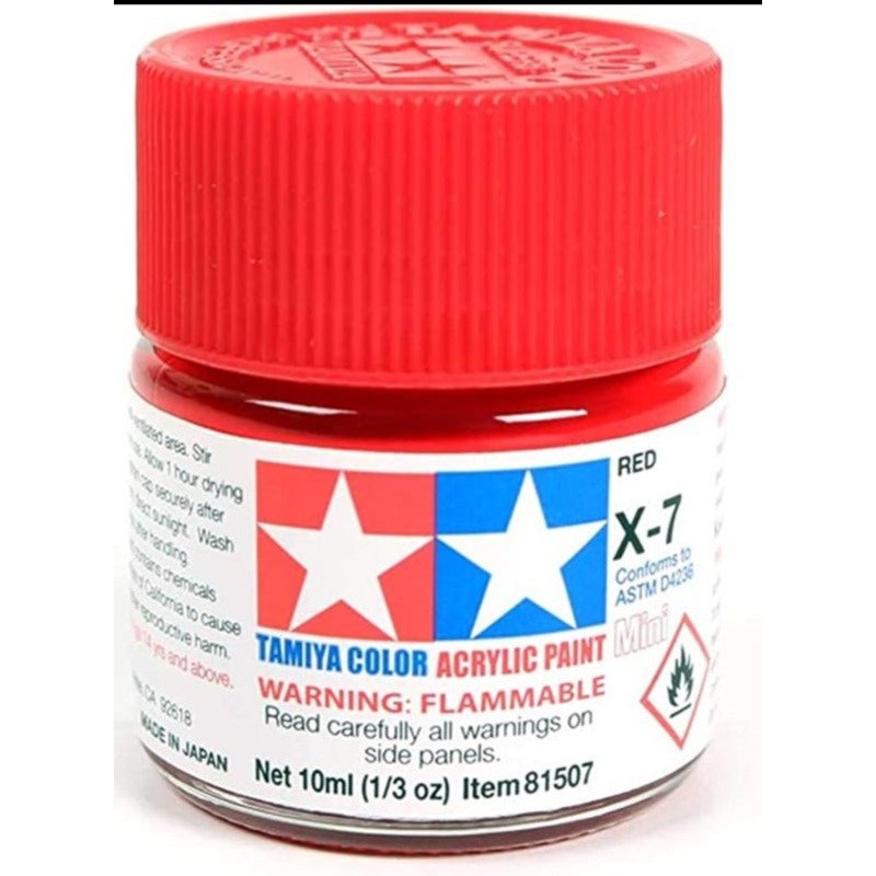 TAMIYA ACRYLIC MINI X-7 RED