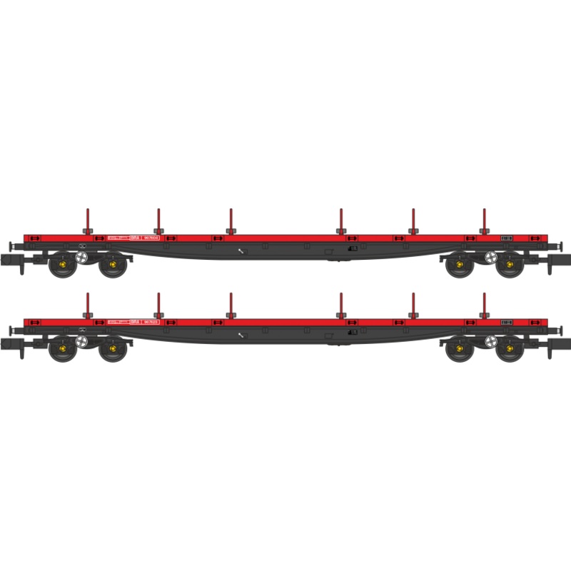 Borail BRA Railfreight Red – Twin Pack
