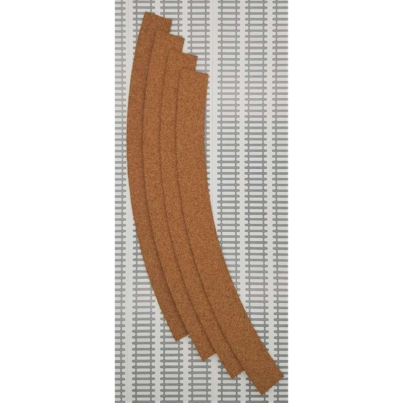 Cork track pre-cut – Double Curve 3rd Radius – Pack of 4