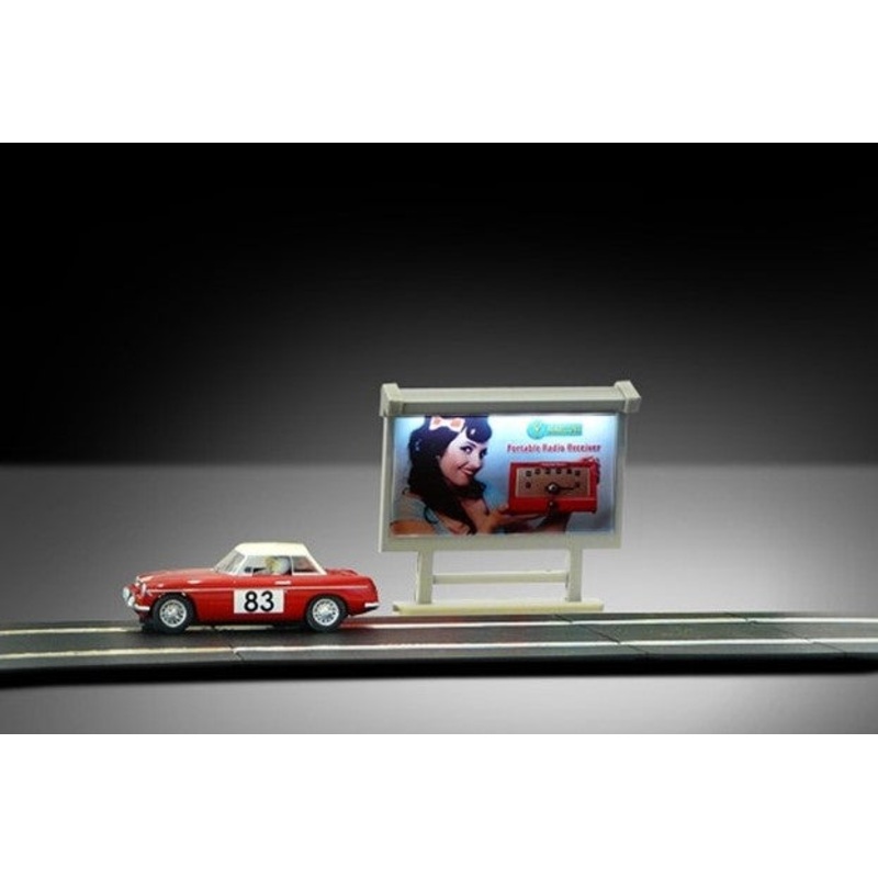 Illuminated Billboard (Built, laser-cut acrylic)