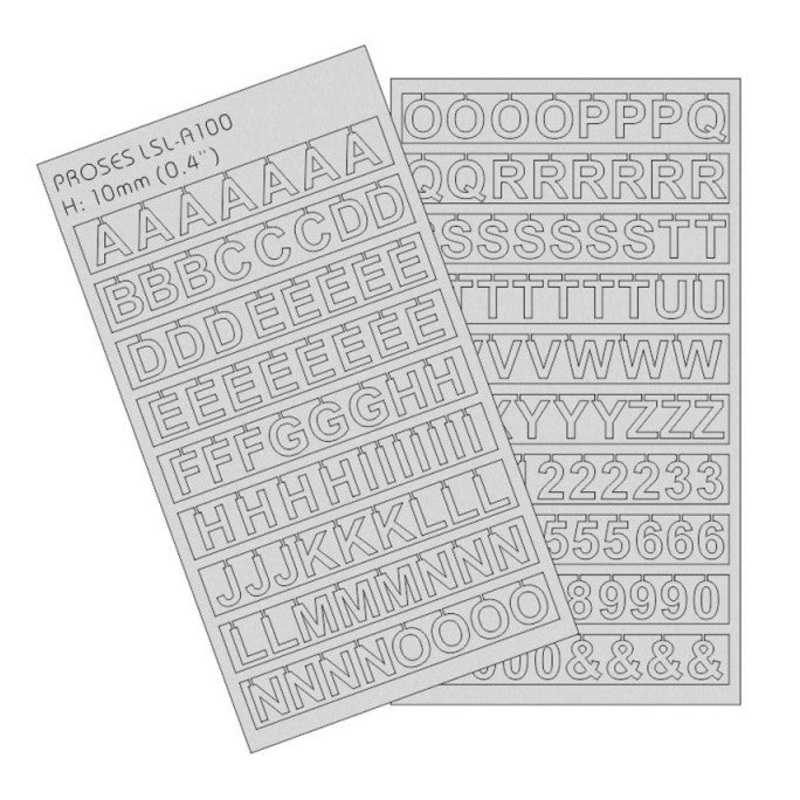 Laser-Cut Letters 10mm (1/2.5 inch)