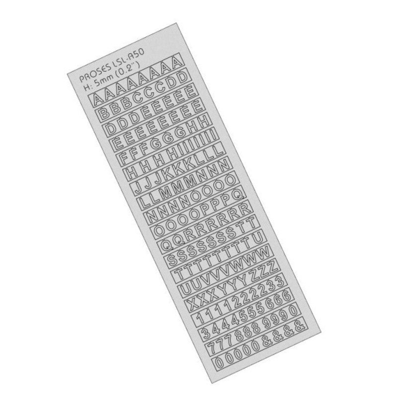 Laser-Cut Letters 5mm (1/5 inch)