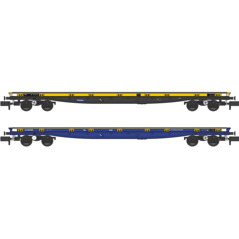 YQA Parrs Mainline Branding YQA Parr DC967580 (Mainline blue) and YQA Parr DC967645 (Departmental yellow with Mainline branding) – Twin Pack