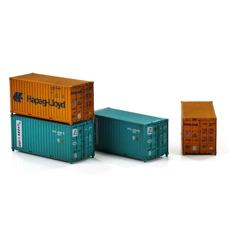 20ft Container Set (2) Hapag-Lloyd/Dong Fang – Weathered